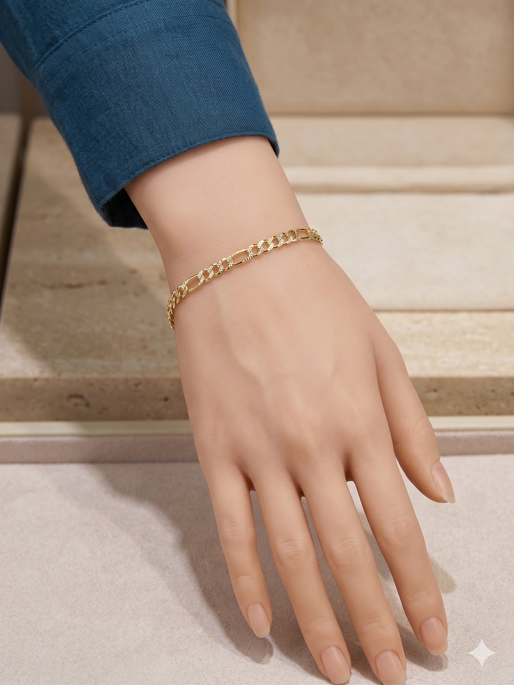 26cmblk13- CM Gold Çocuk Zincir Bilezik