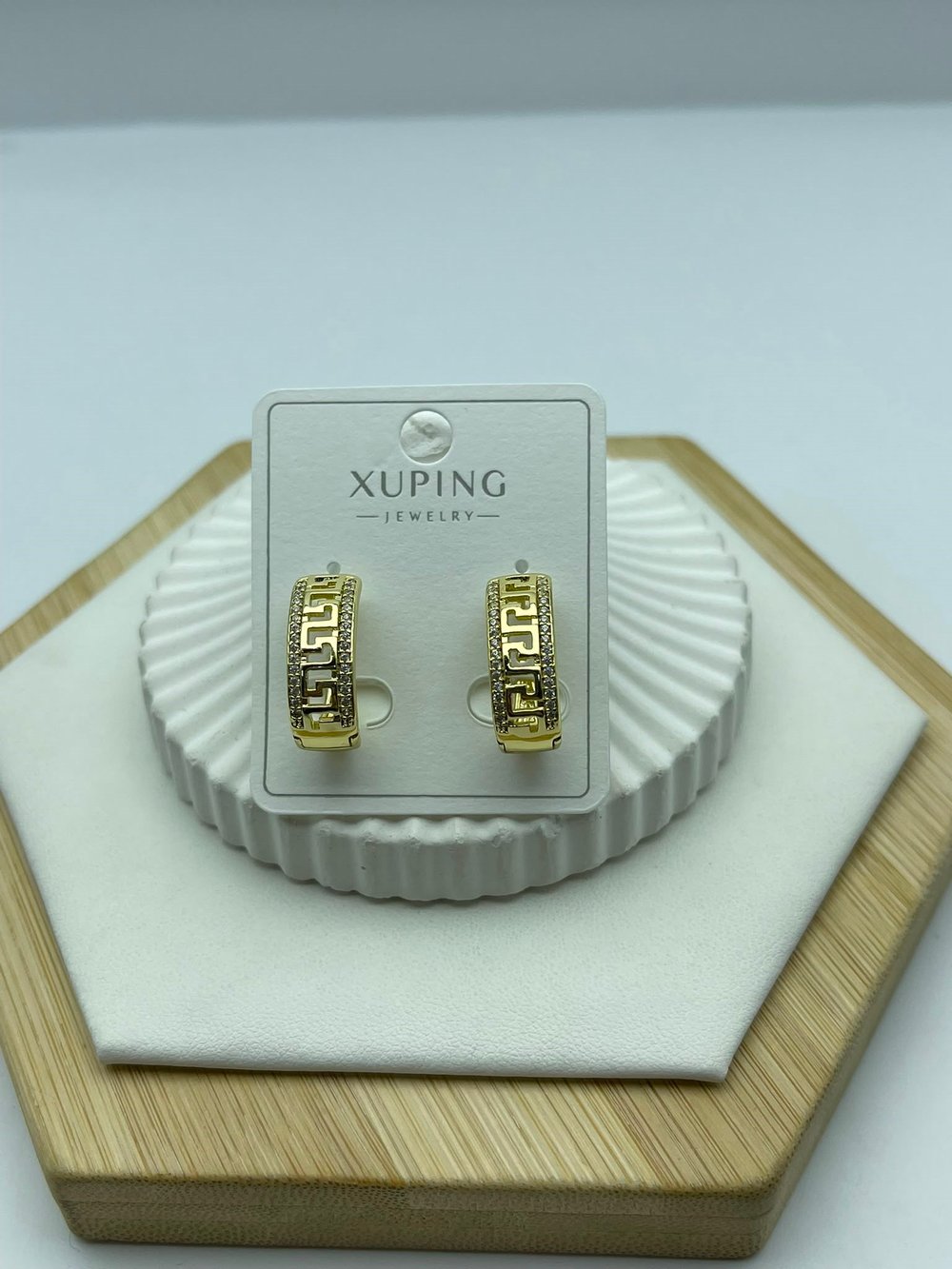 antik desen halka xuping gold küpe 26xpkp132