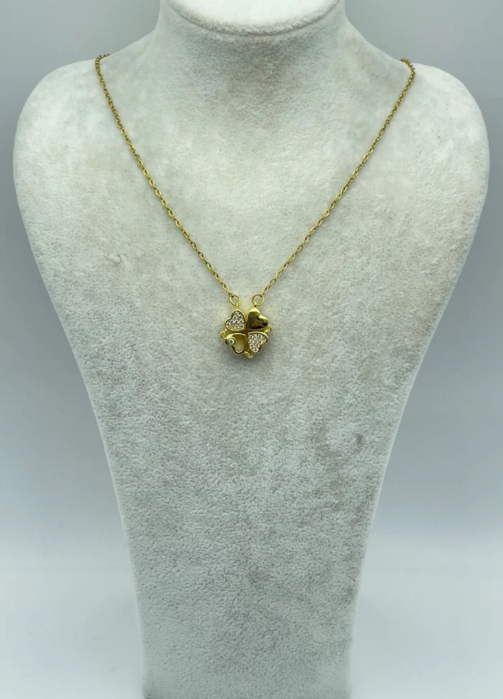 Çelik Gold Açılan Kalp Kolye - 25-ctr152