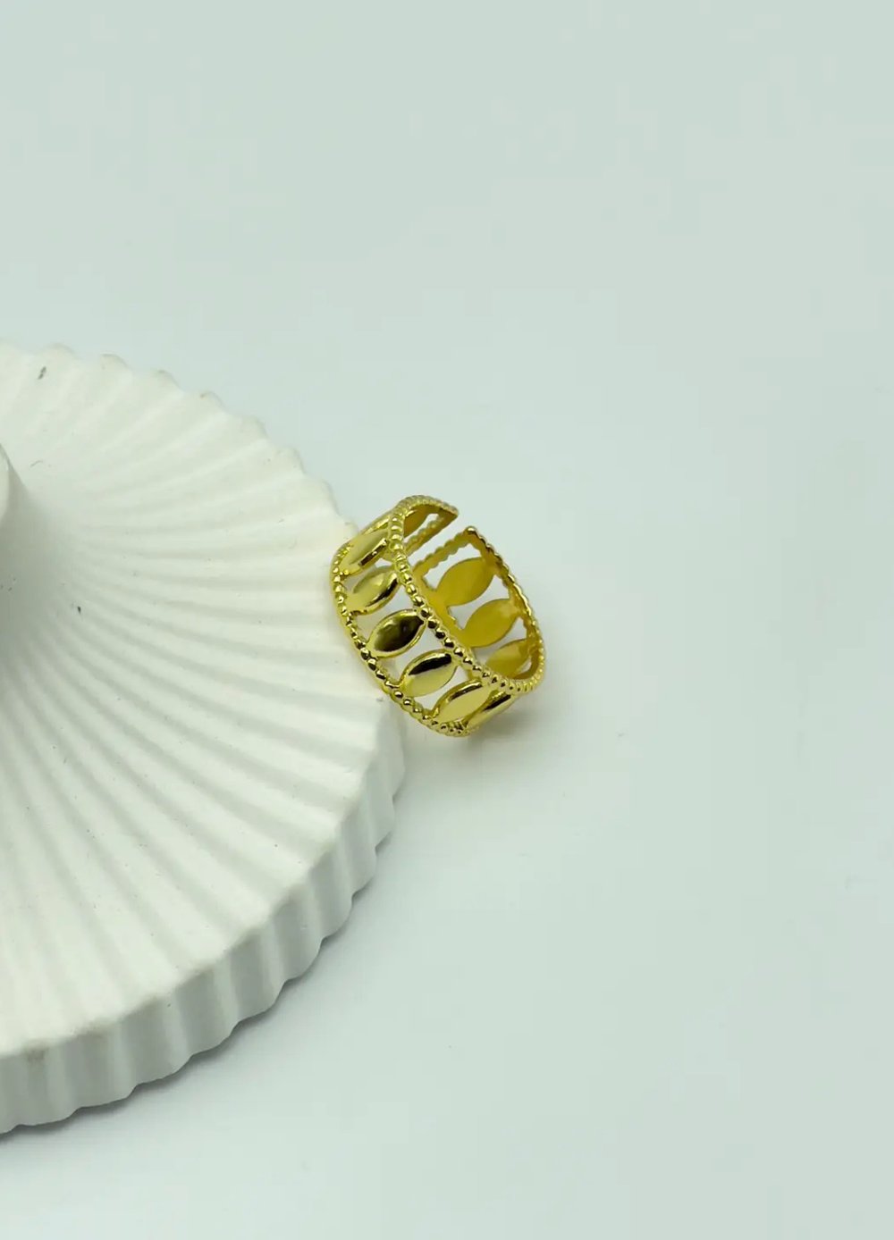 Çelik Gold Ayarlanabilir Yüzük - 25yzk155