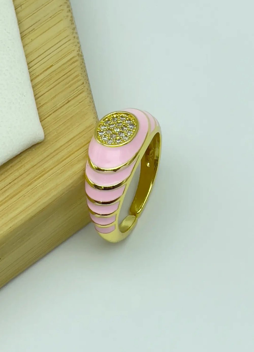 Çelik Gold Ayarlanabilir Yüzük