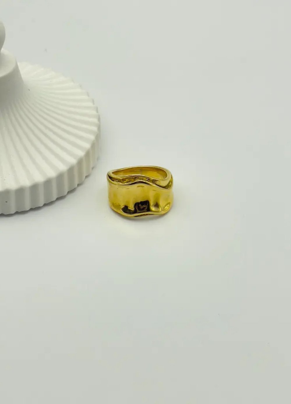 Çelik Gold Ayarlanabilir Yüzük