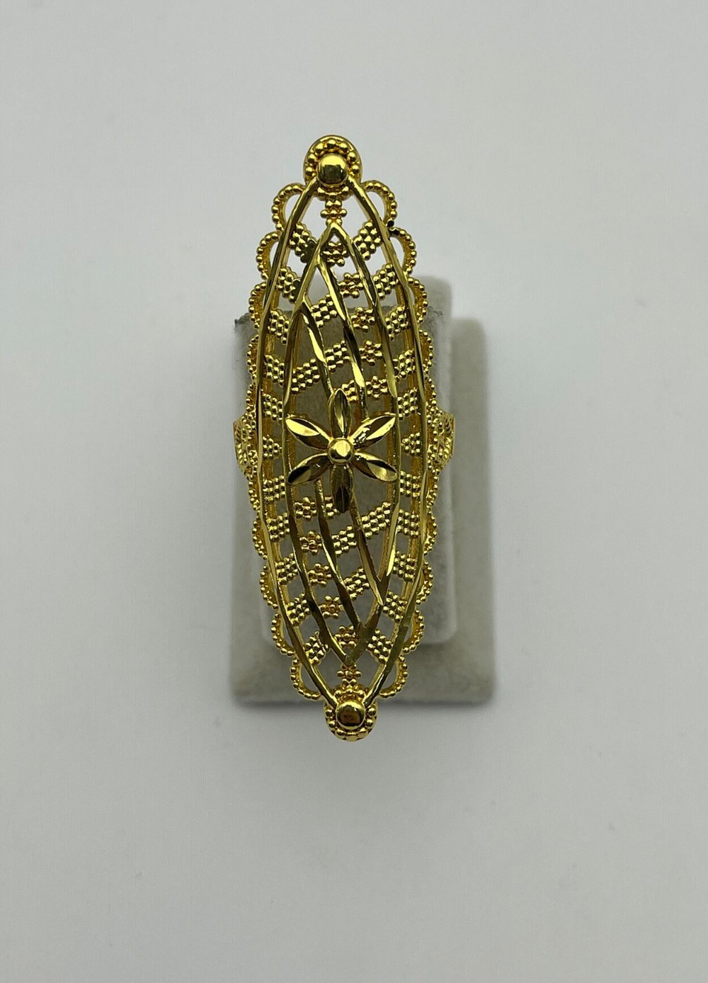 Çelik Gold Desenli Yüzük - 26yzk03
