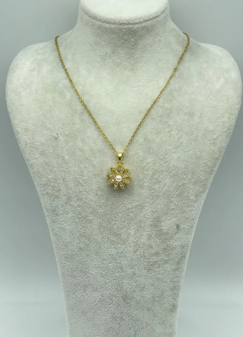 Çelik Gold Dönen Kolye - 25-ctr124