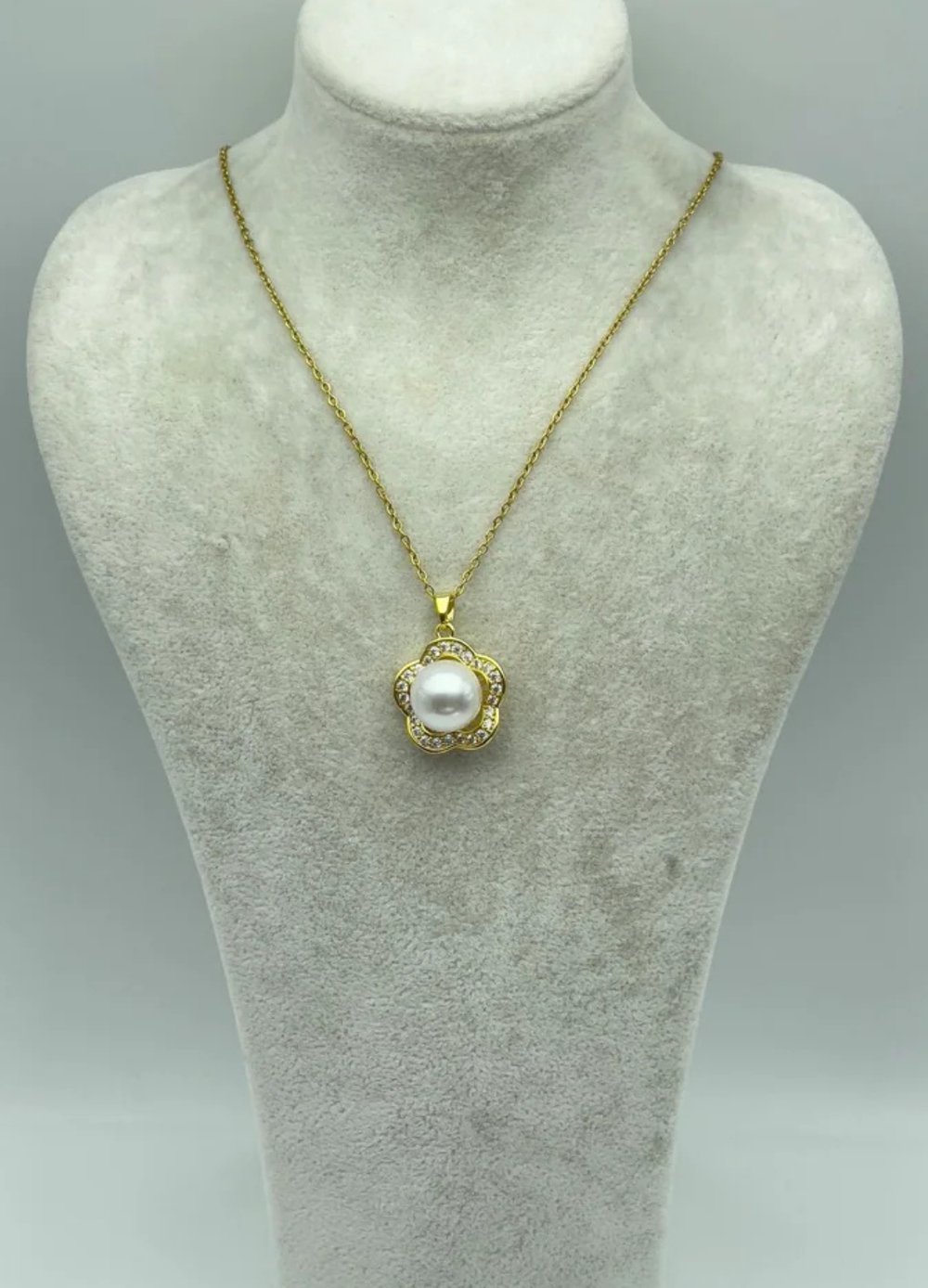 Çelik Gold İnci Kolye - 25-ctr95