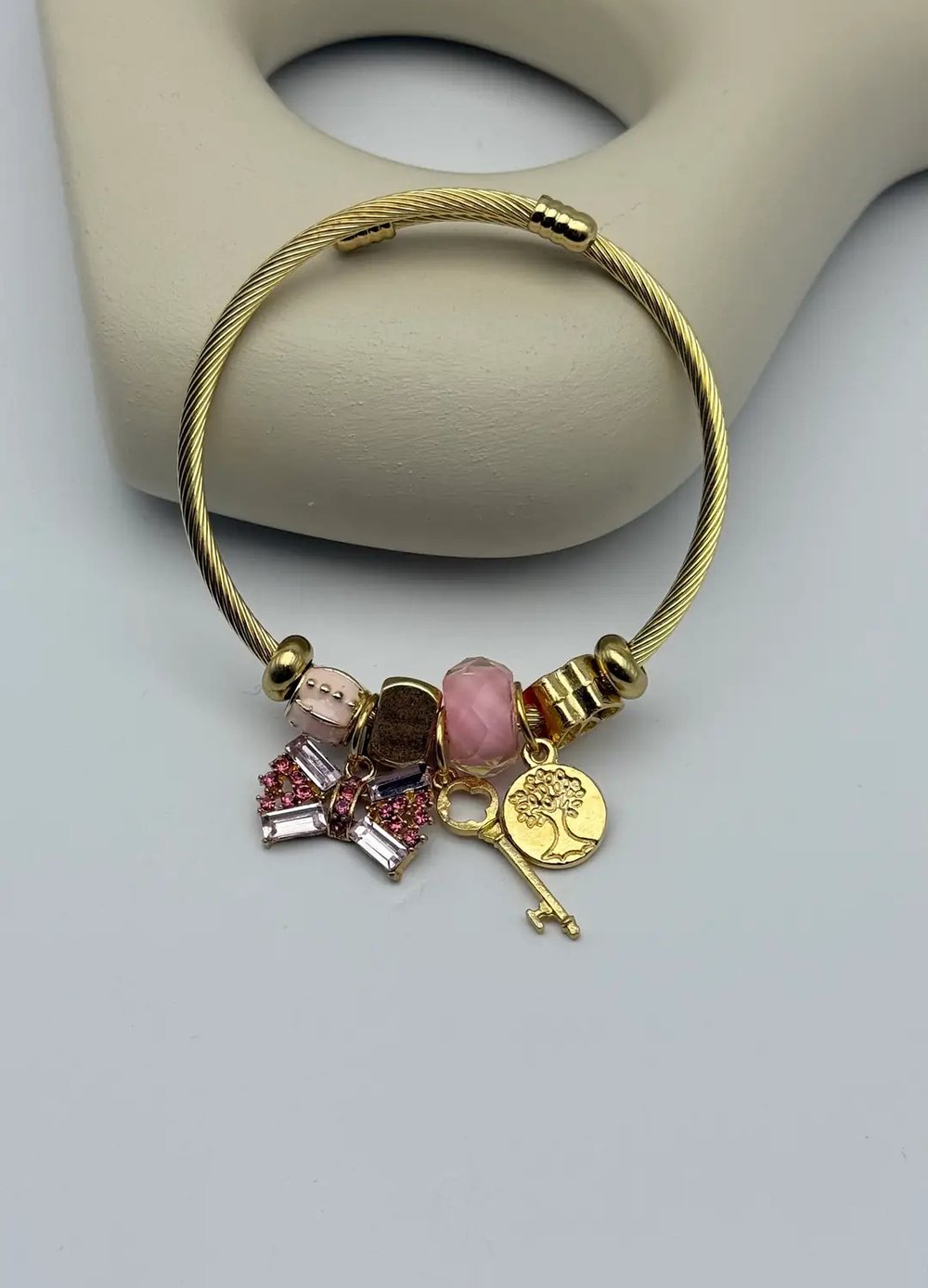 Çelik Gold Pandora Bileklik - 25-blk273