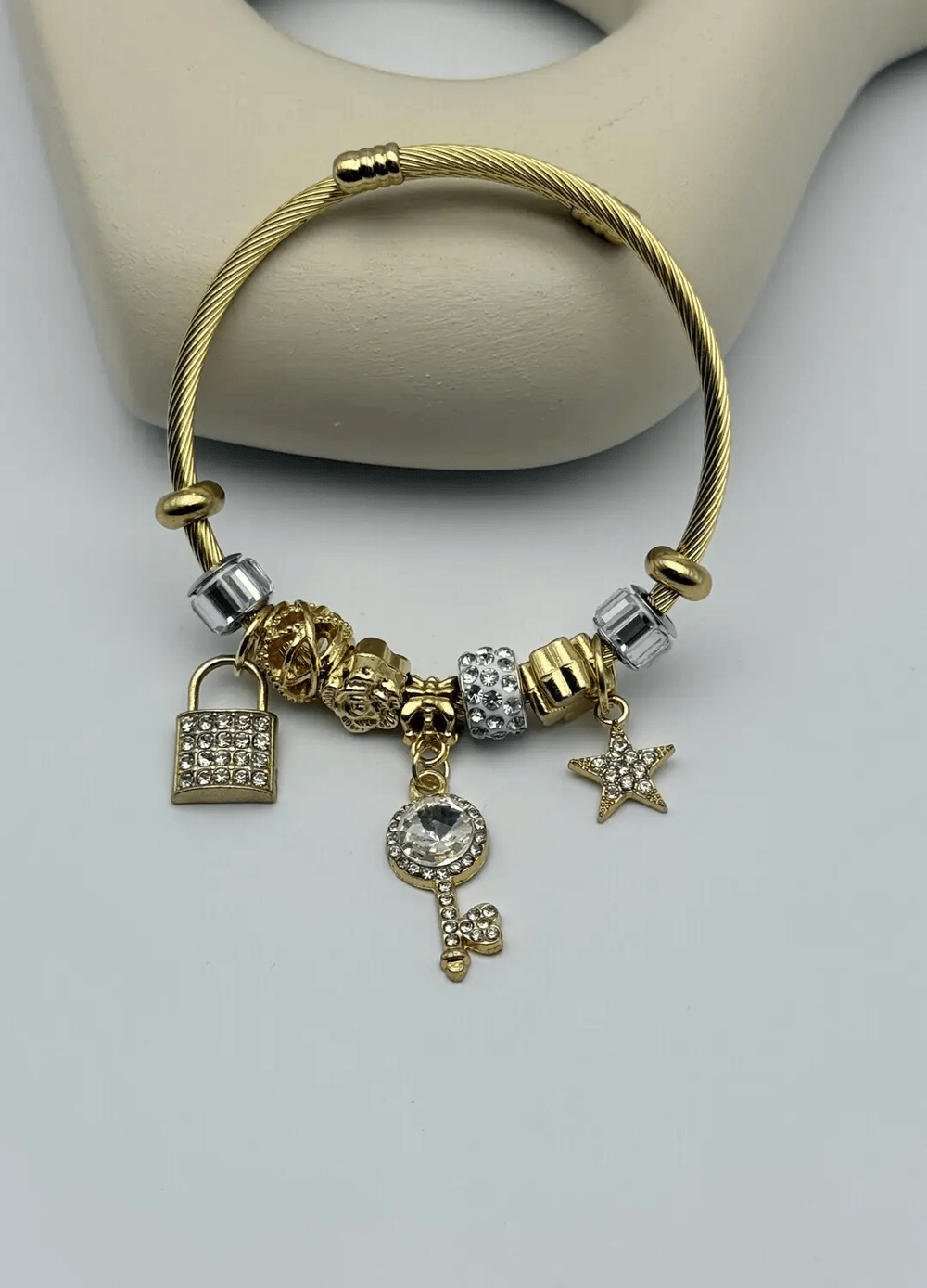 Çelik Gold Pandora Bileklik - 25-blk275