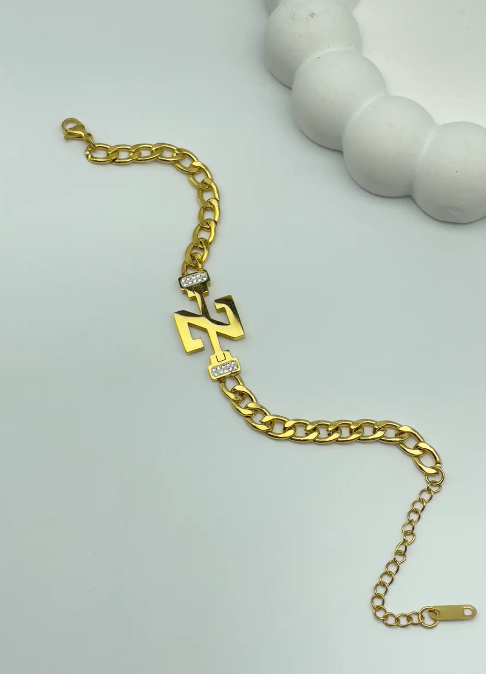 Çelik Gold Z Harf Bileklik - 25-blk79