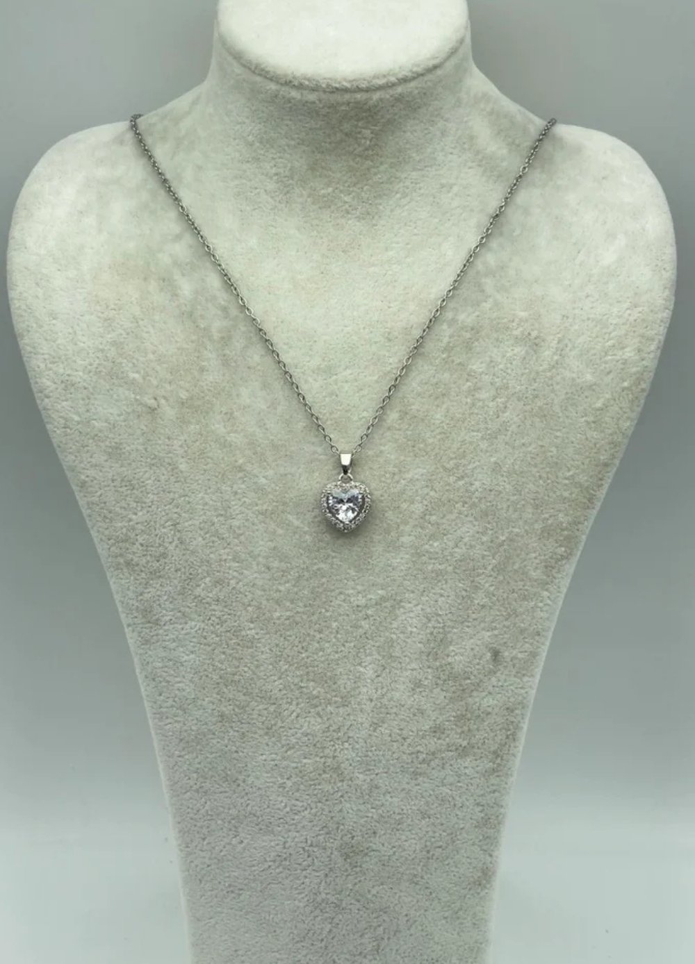 Çelik Silver Kalp Kolye - 25-ctr219
