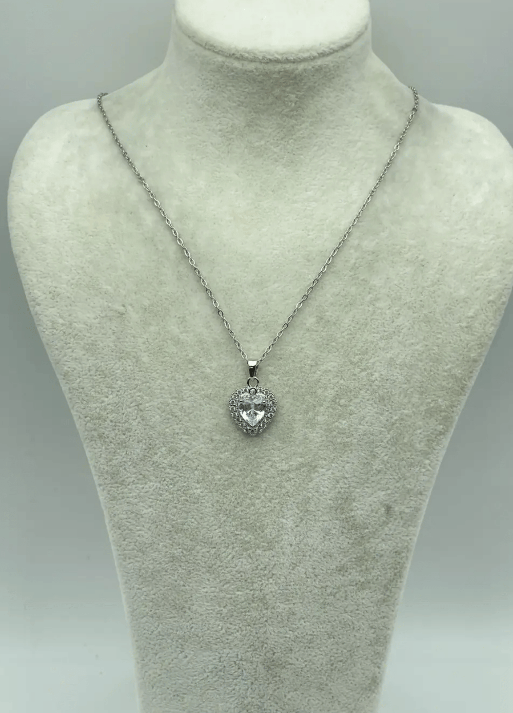 Çelik Silver Kalp Kolye - 25-ctr244