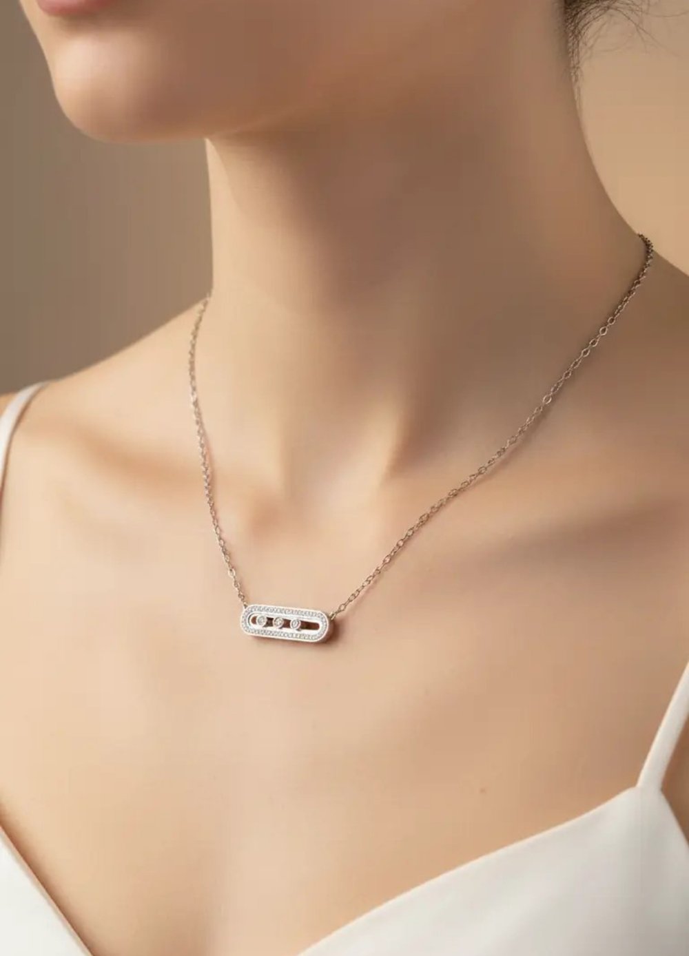 Çelik Silver Marka Kolye - 25-clkk226
