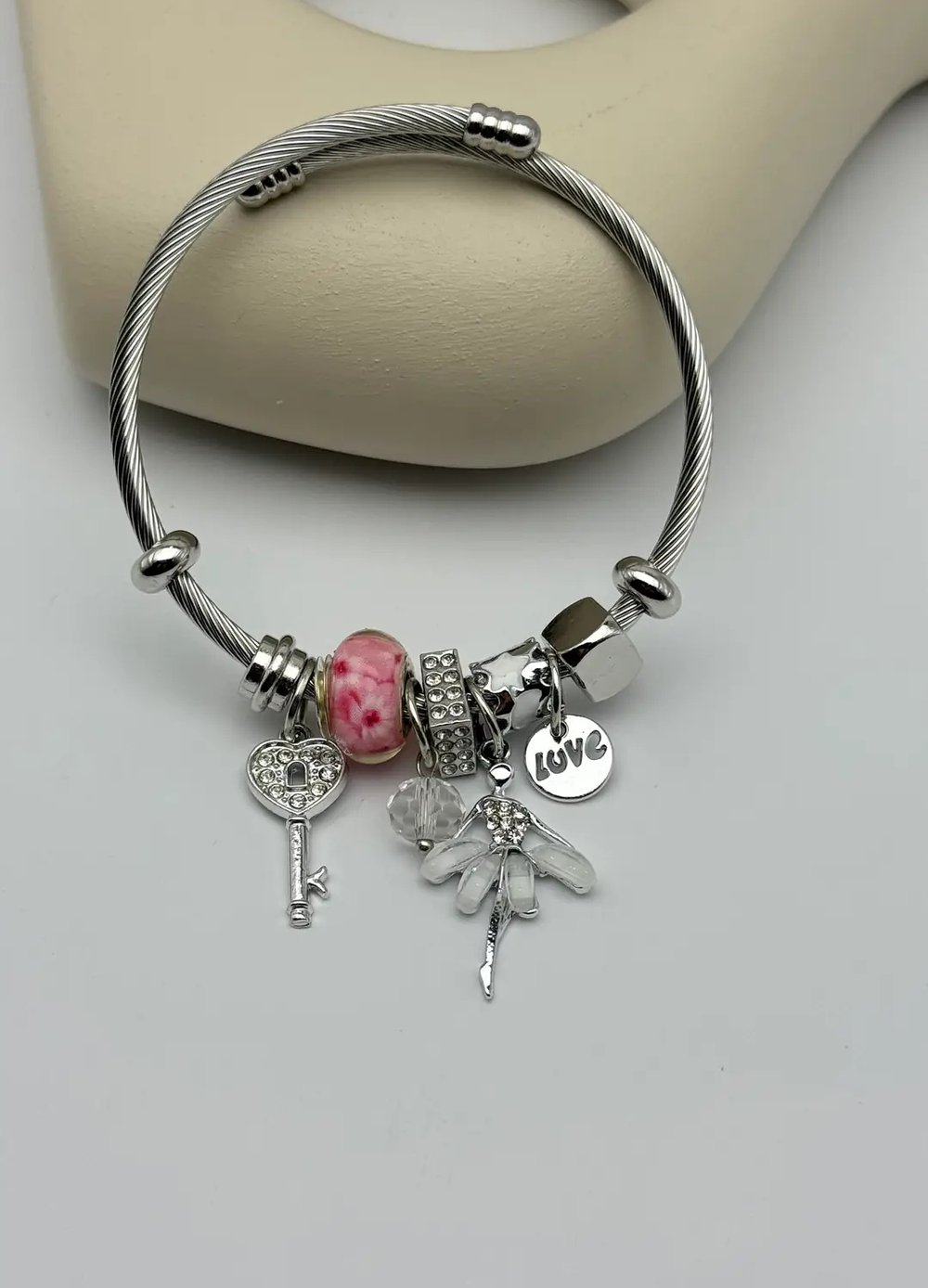Çelik Silver Pandora Bileklik - 25-blk289