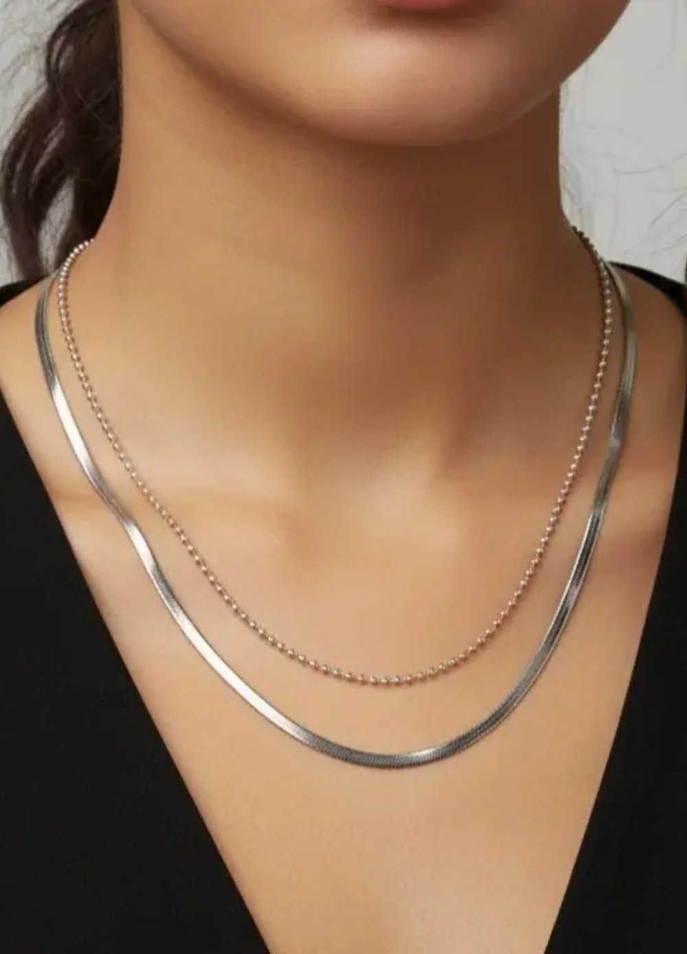 Çelik Silver Zincir İtalyan Kolye 3mm - 25-clkk265