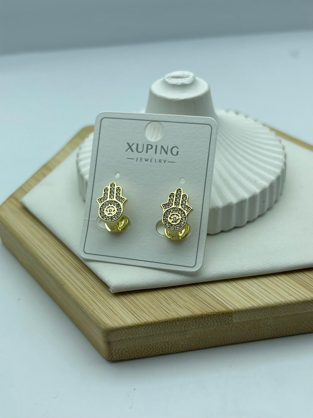 hamsa desenli xuping gold küpe 26xpkp224