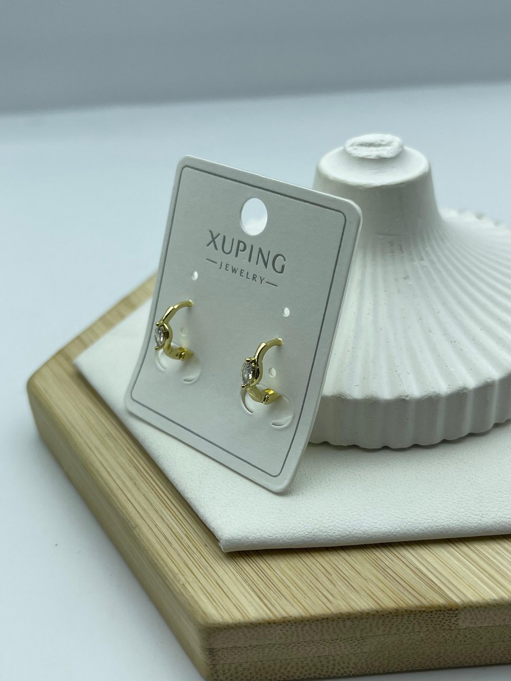 ince tek taş halka xuping gold küpe 26xpkp227