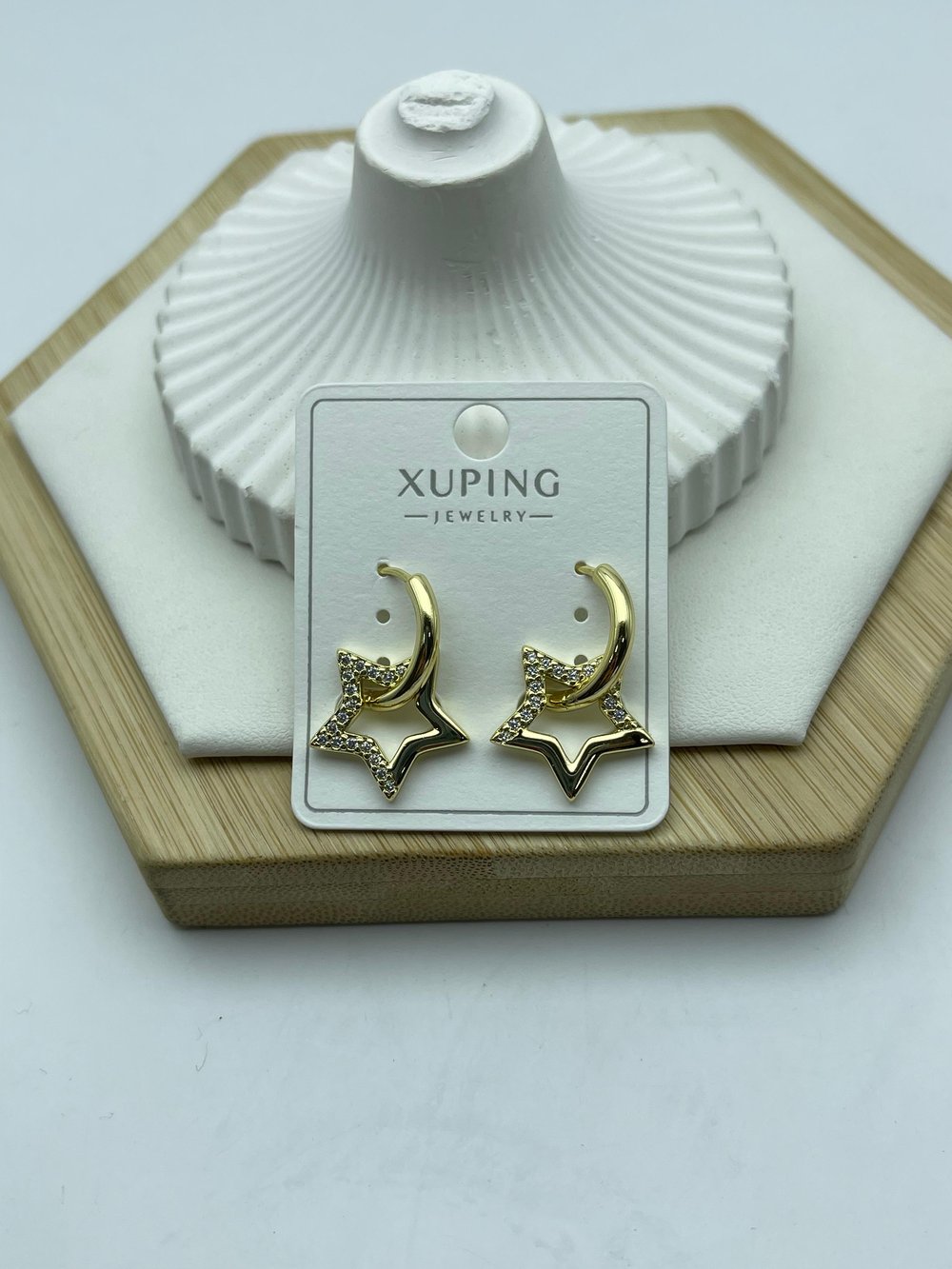 sallantılı yıldız taşlı xuping gold küpe 26xpkp255