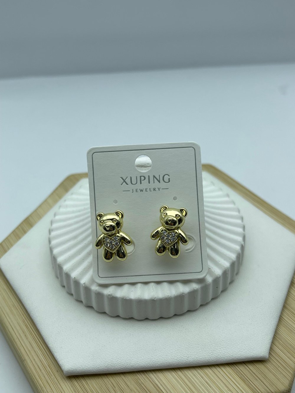 taşlı ayıcık modelli xuping gold küpe 26xpkp245