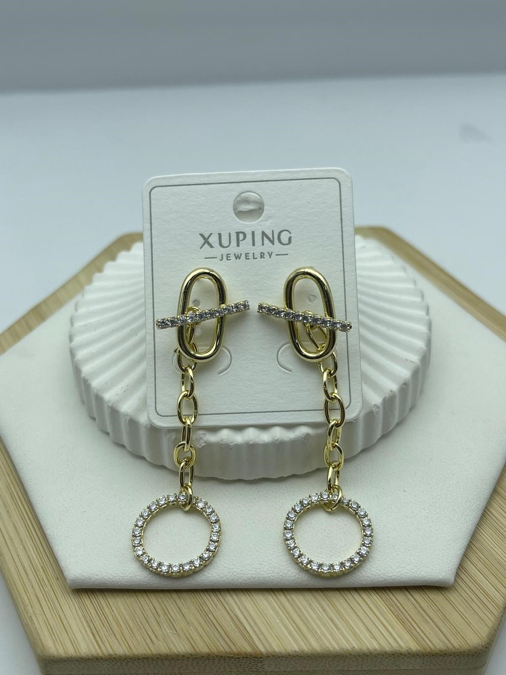 uzun sallantılı taşlı xuping gold küpe 26xpkp80
