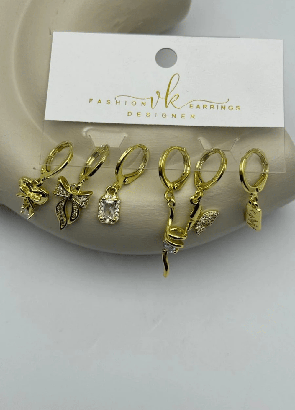 Vip 6'lı Gold Küpe - 25-vip144