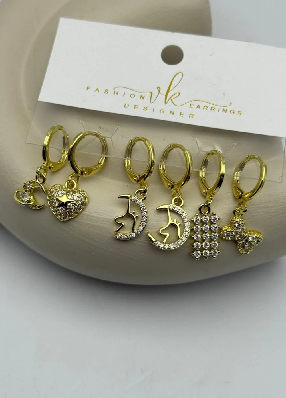 Vip 6'lı Gold Küpe - 25-vip184