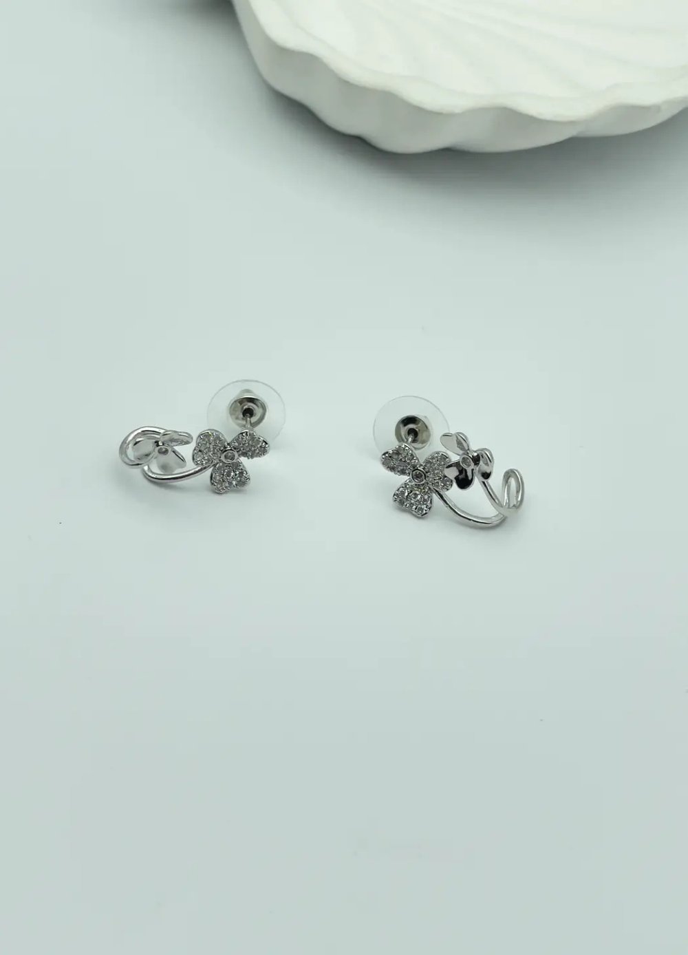Vip Silver Çiçek Küpe - 25-vip92