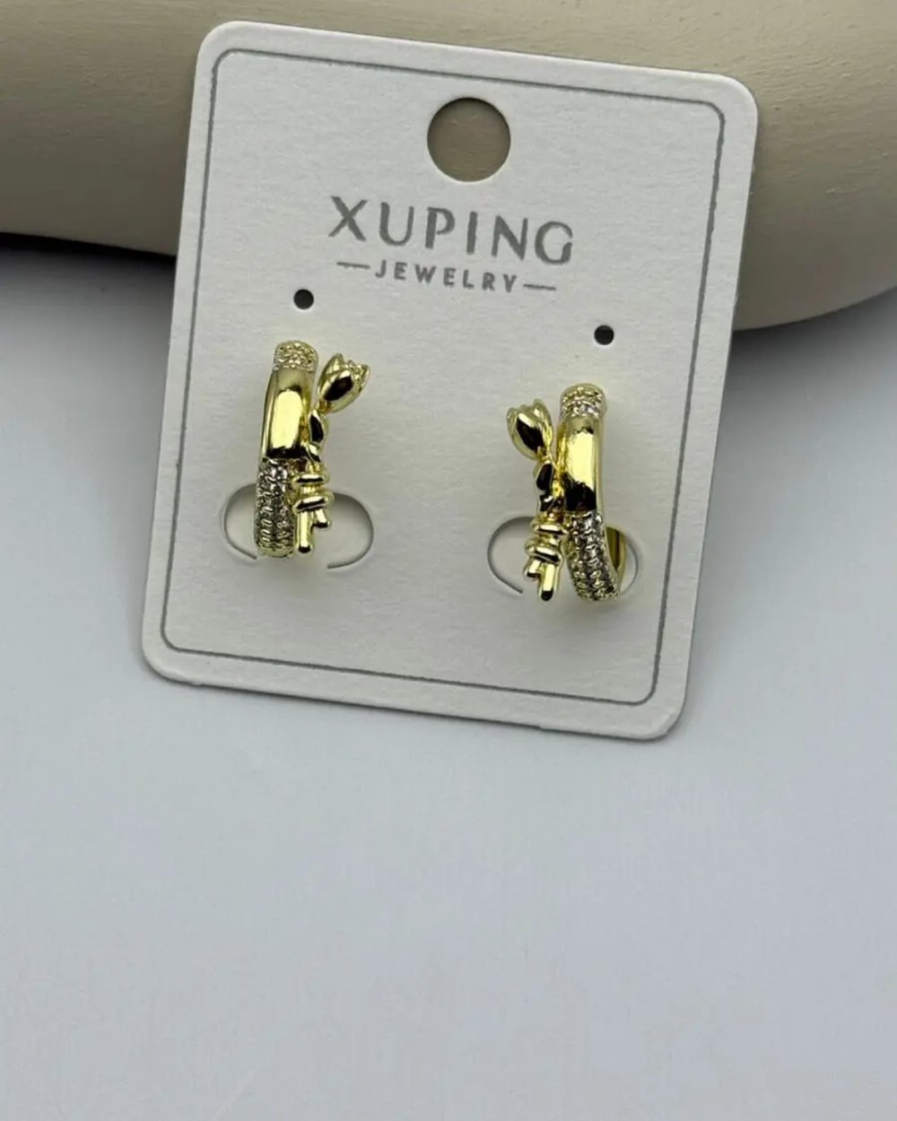 Xuping Gold Gül Detay Küpe - 25-xpkp79