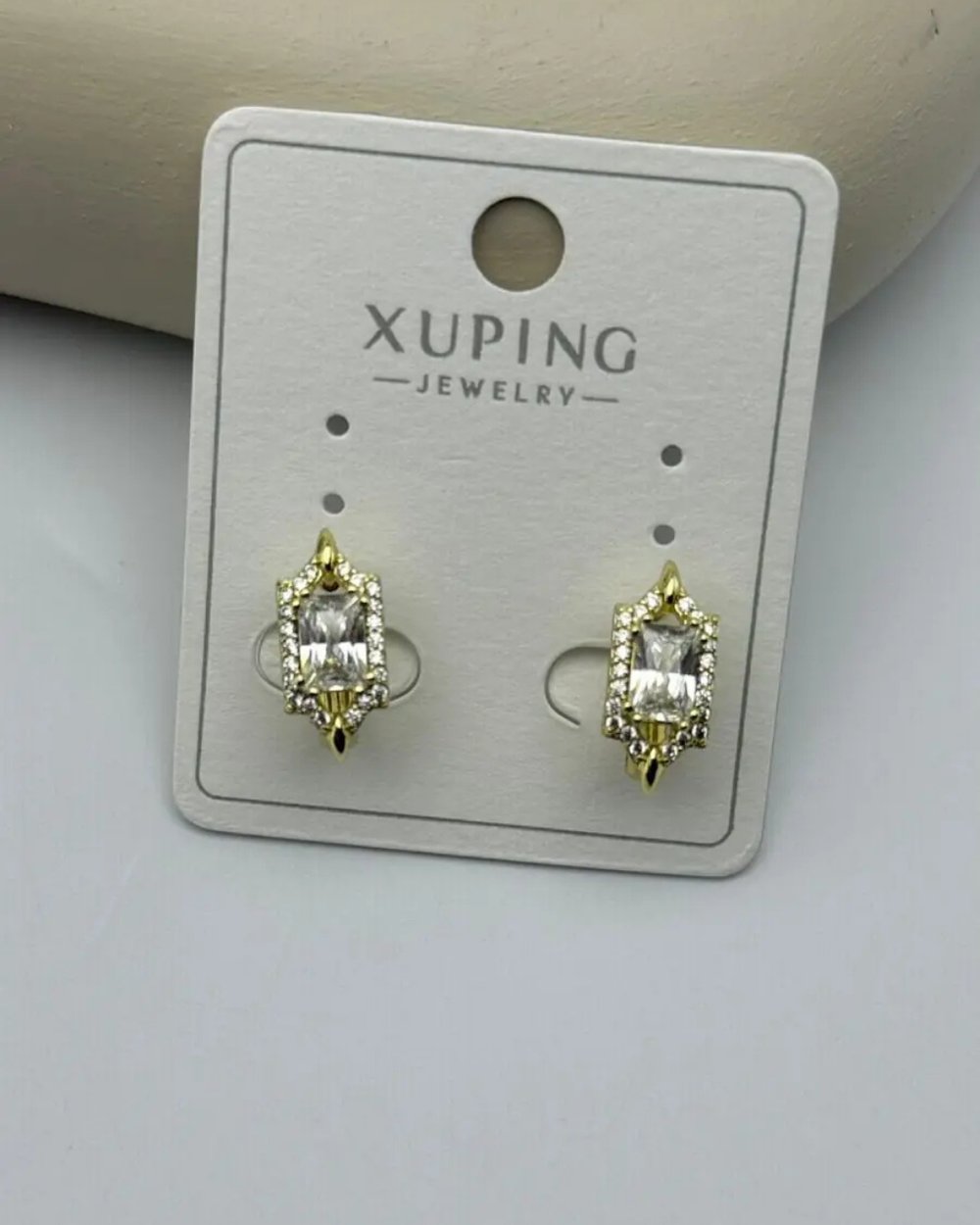 Xuping Gold Kare Taşlı Küpe - 25-xpkp113