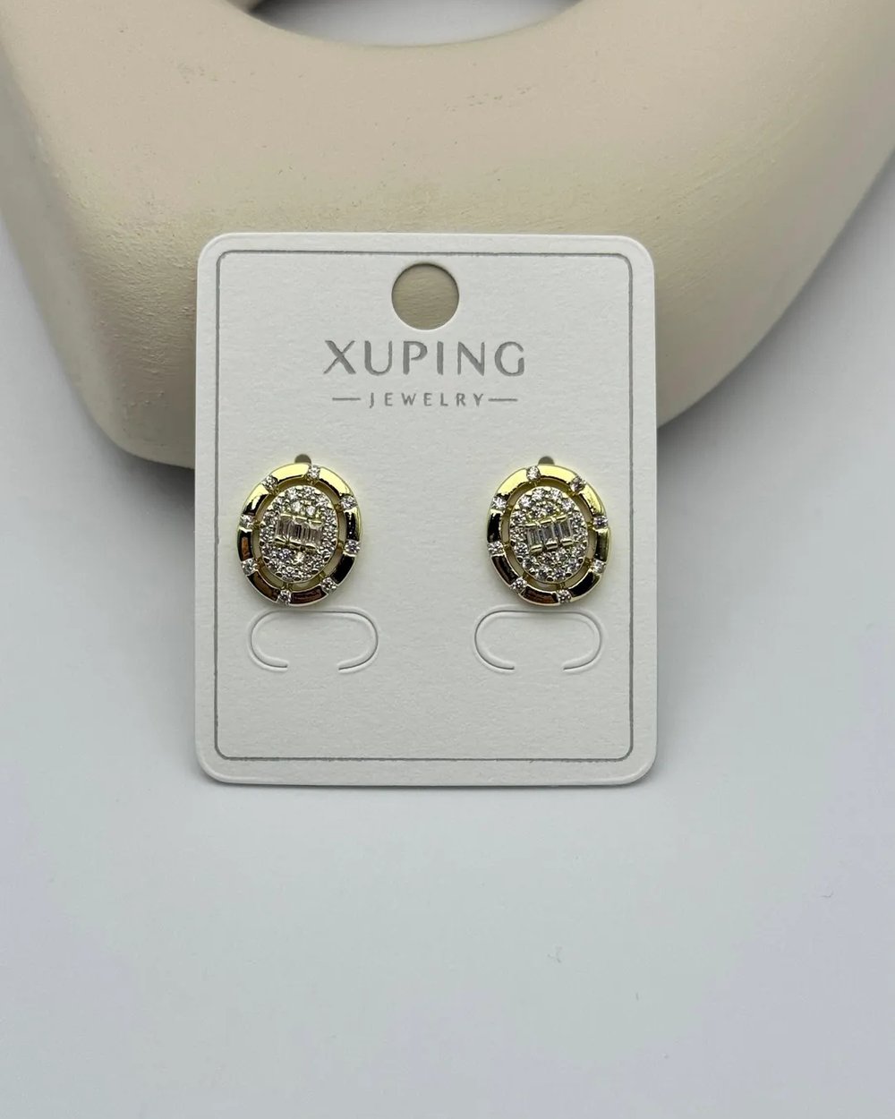 Xuping Gold Kare Taşlı Küpe - 25-xpkp176