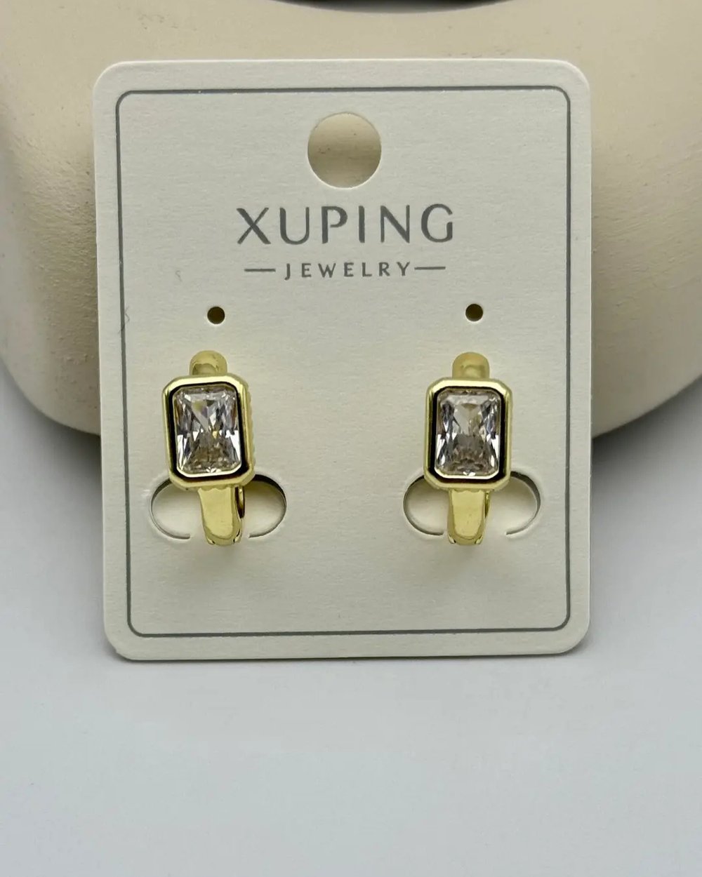 Xuping Gold Kare Taşlı Küpe - 25-xpkp240