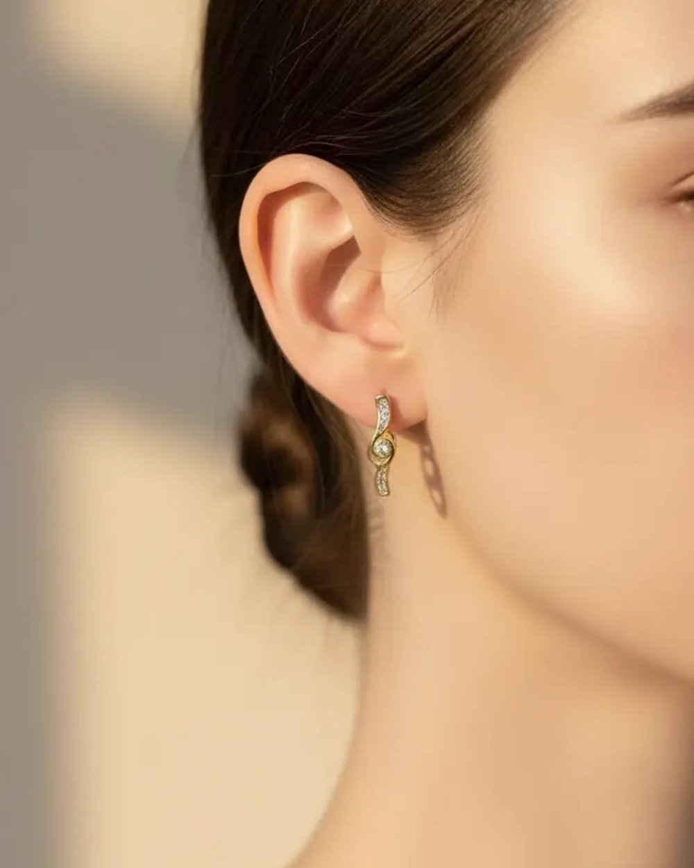Xuping Gold Tasarım Küpe Mini - 25-xpkp161