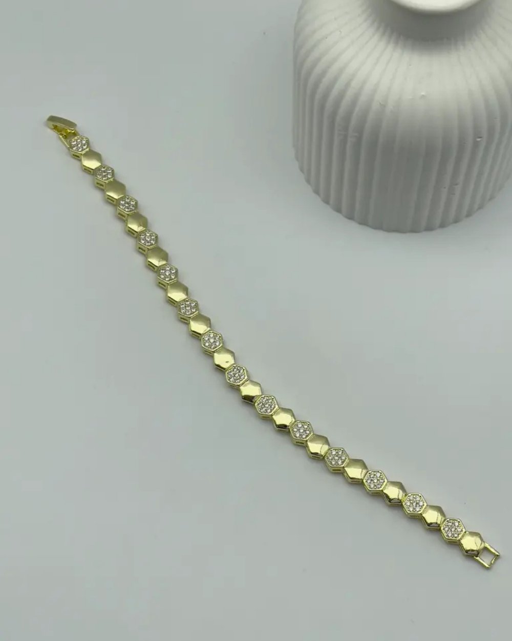 Xuping Ymz Gold Petek Desen Bileklik - 25-ymzb44