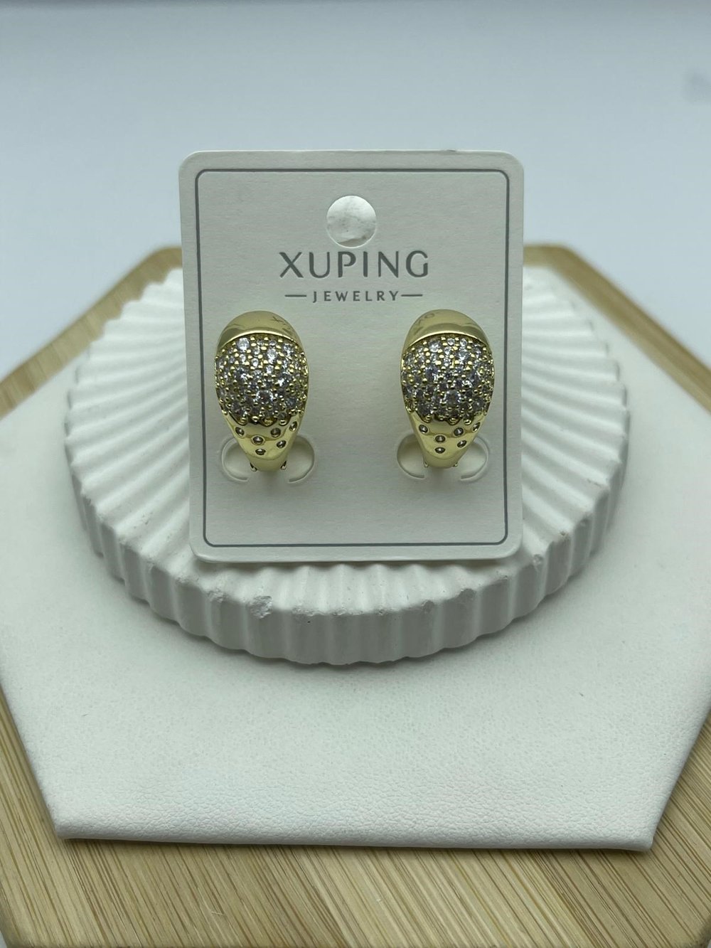 yarım taşlı balon xuping gold küpe 26xpkp77