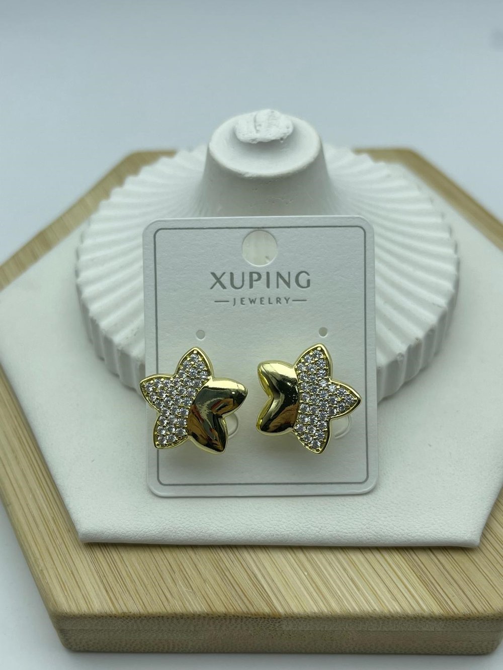 yarım taşlı yıldız xuping gold küpe 26xpkp68
