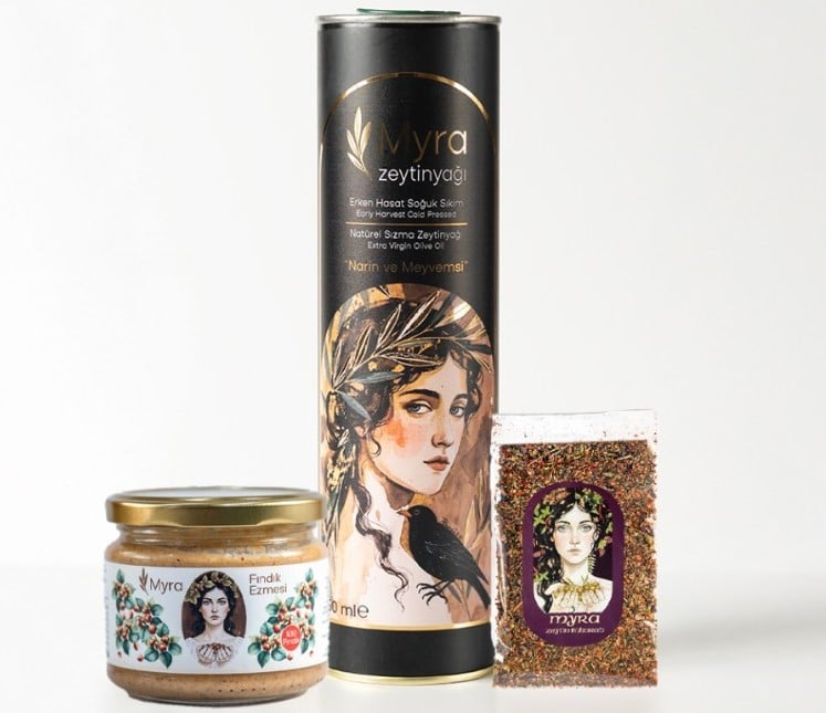 Myra Hediye Seti 750ml+Zeytin Baharatı+Fındık Ezmesi