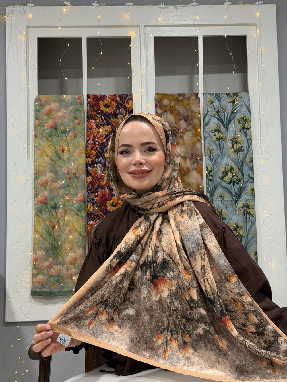 Senna Kraş Şal - Bej