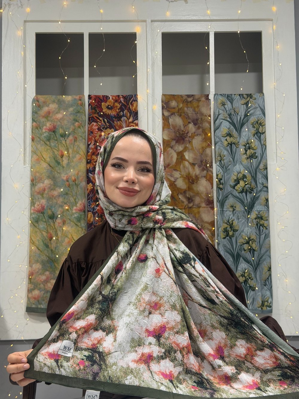 Senna Kraş Şal - Yeşil