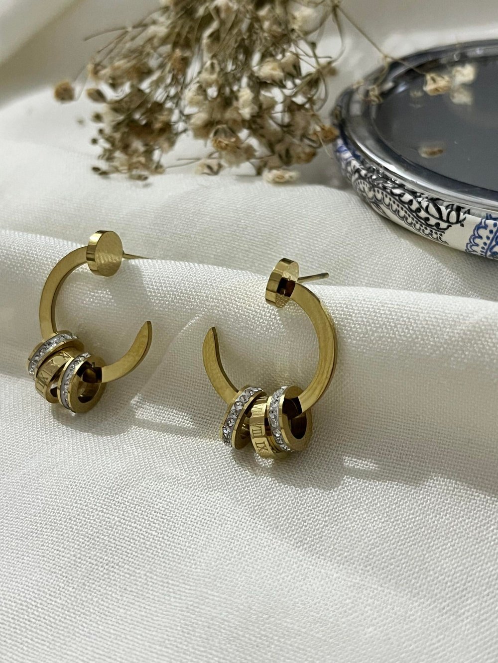 Trio Çelik Küpe
