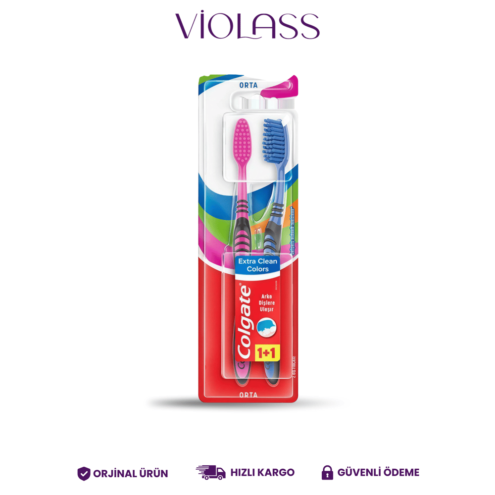 Colgate Diş Fırçası Extra Clean Colors 1+1
