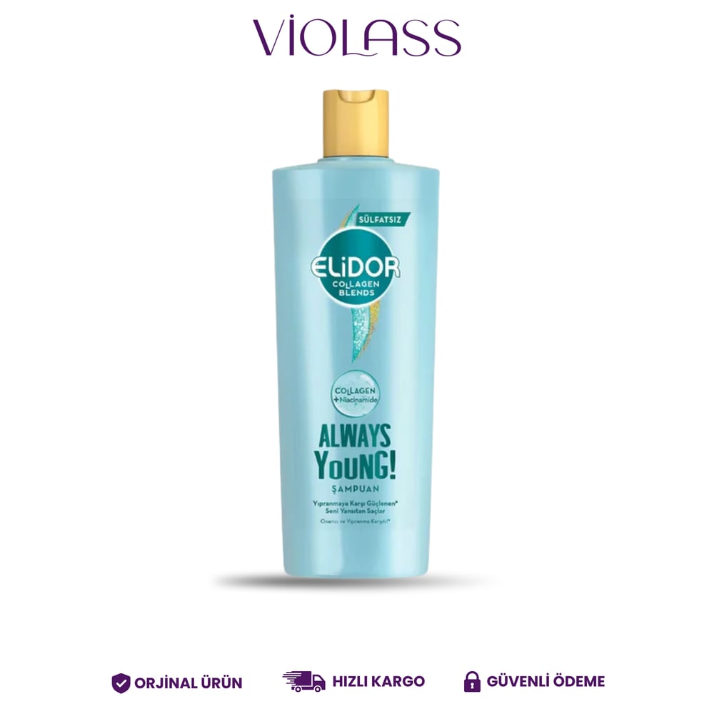 Elidor Collagen Blends Always Young Onarıcı ve Yıpranma Karşıtı Şampuan 350 ml