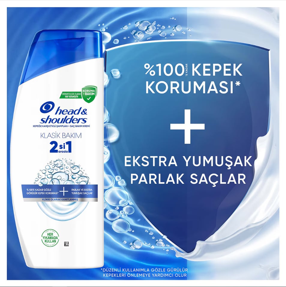 Head&Shoulders Şampuan 2si 1 Arada Klasik Bakım 625 ml