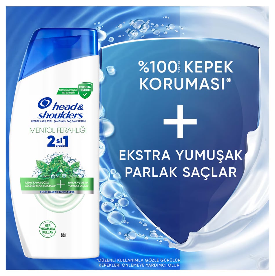 Head&Shoulders Şampuan 2si 1 Arada Mentol Ferahlığı 625 ml