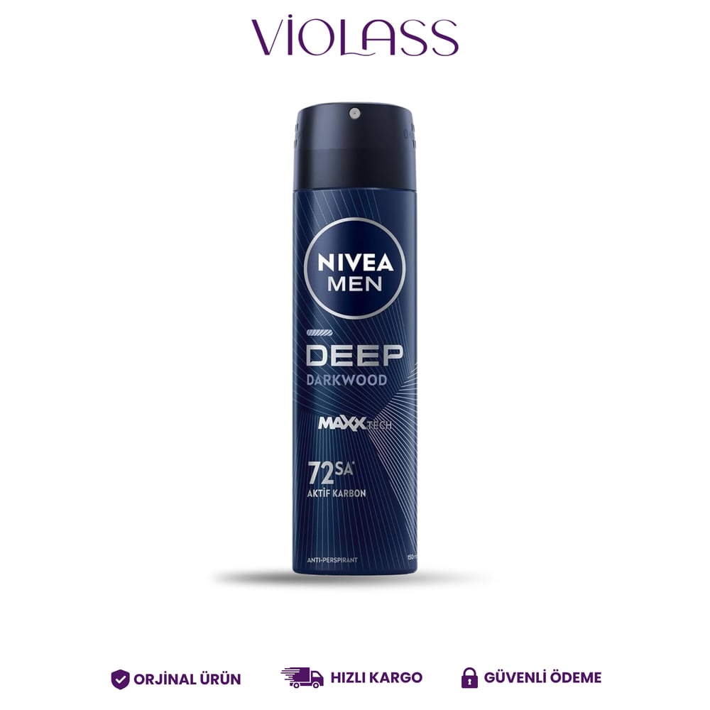 Nivea Men Erkek Sprey Deodorant Deep Darkwood 150 ml