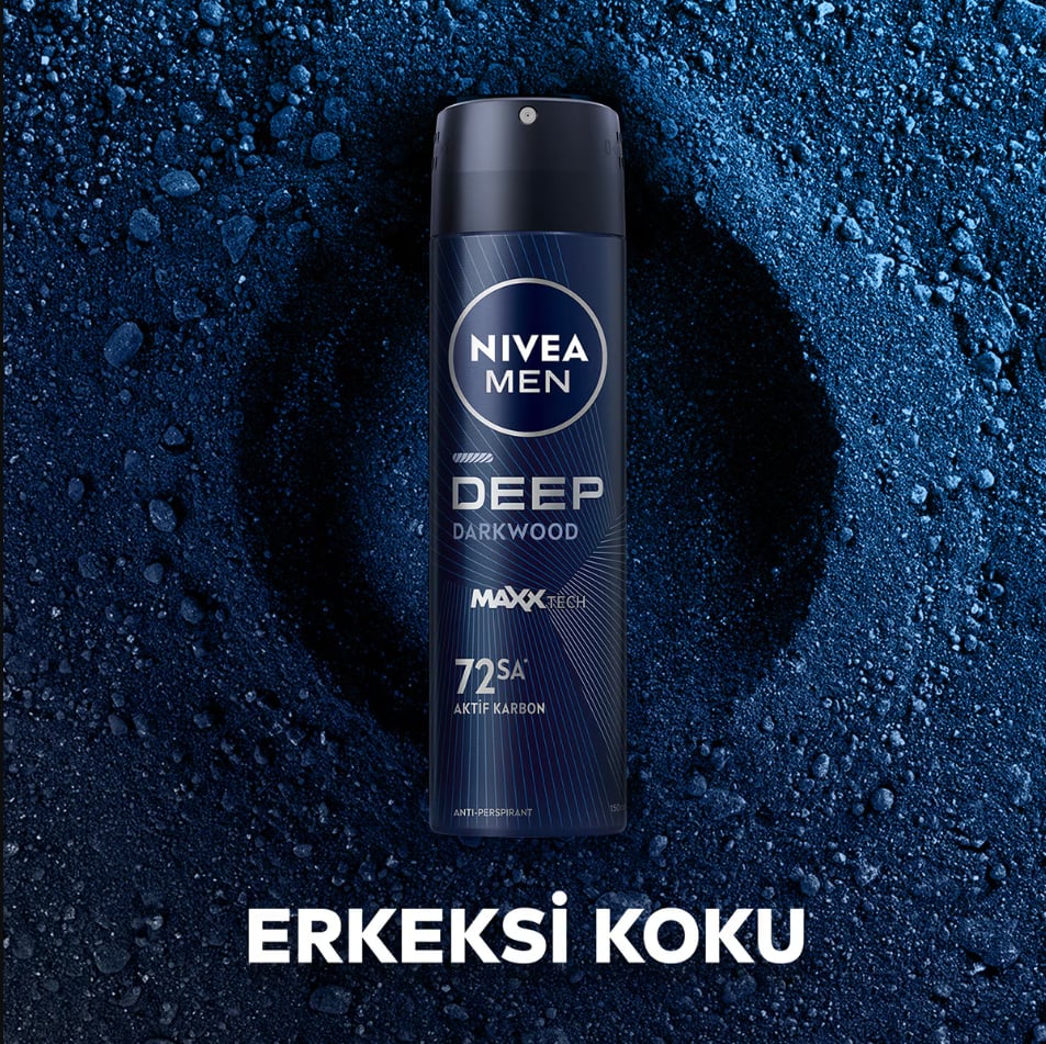 Nivea Men Erkek Sprey Deodorant Deep Darkwood 150 ml