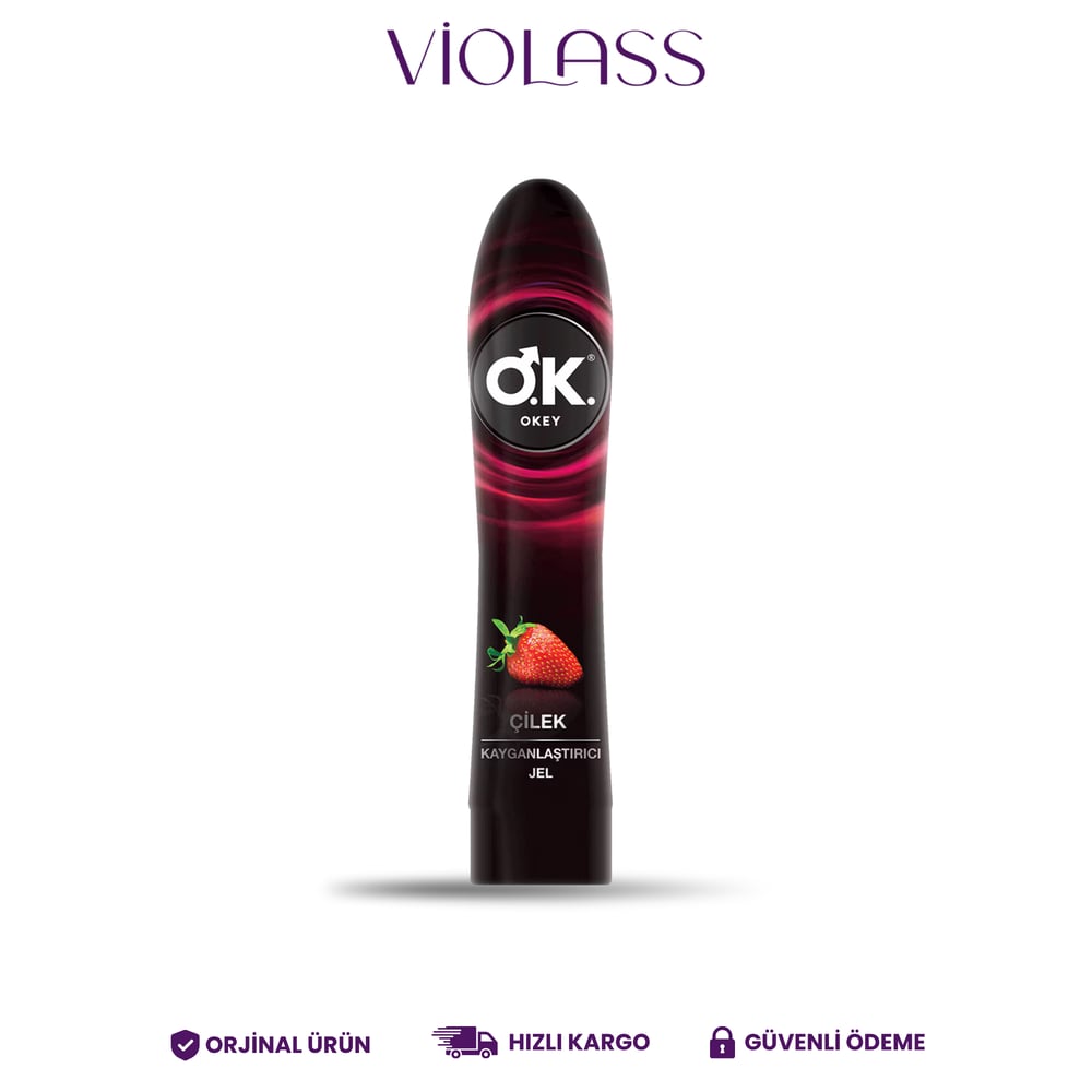 Okey Çilek Aromalı Jel Kayganlaştırıcı 100 ml