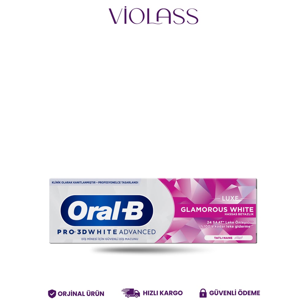 Oral-B Pro 3D White Advanced Luxe Glamorous White Diş Macunu 75 ml