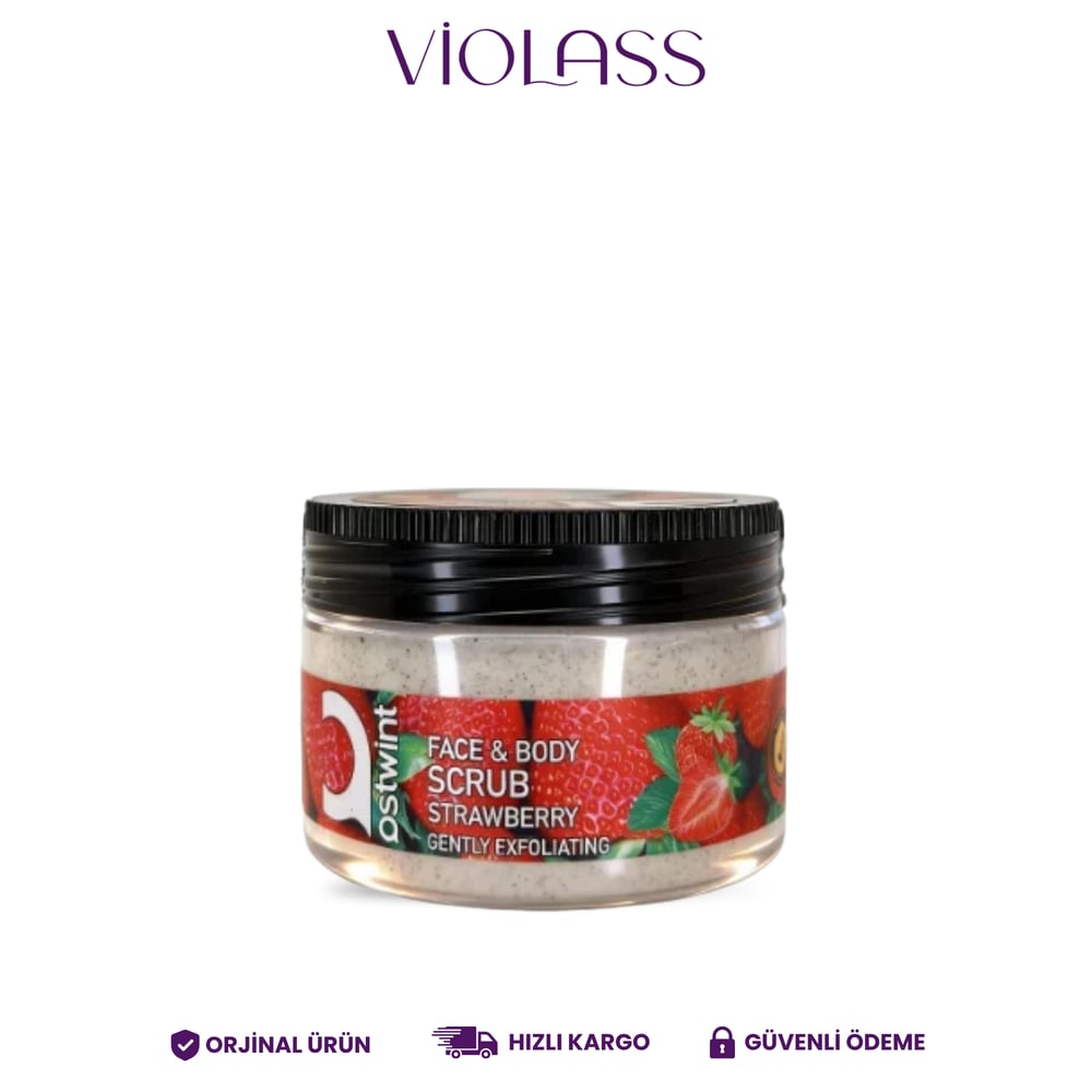 Ostwint Yüz Vücut Peeling Scrub Çilek 300ml
