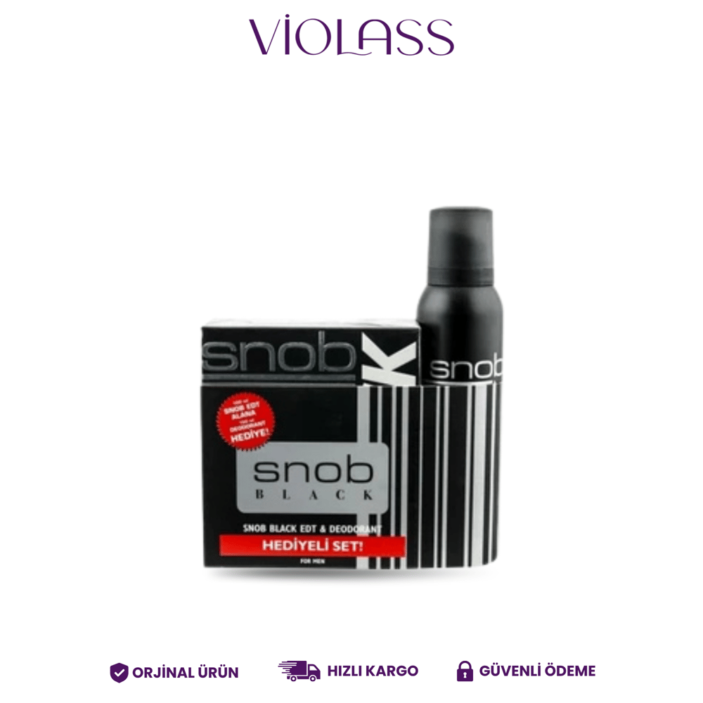 Snob Kofre Set Black Parfum + Deo