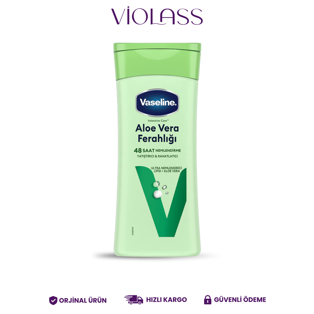 Vaseline Vücut Losyonu Aloe Vera Ferahlığı Kuru Ciltler İçin 200 ml