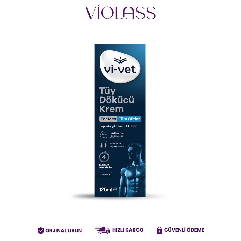 Vi-Vet Tüy Dökücü Krem 125 ML Erkek