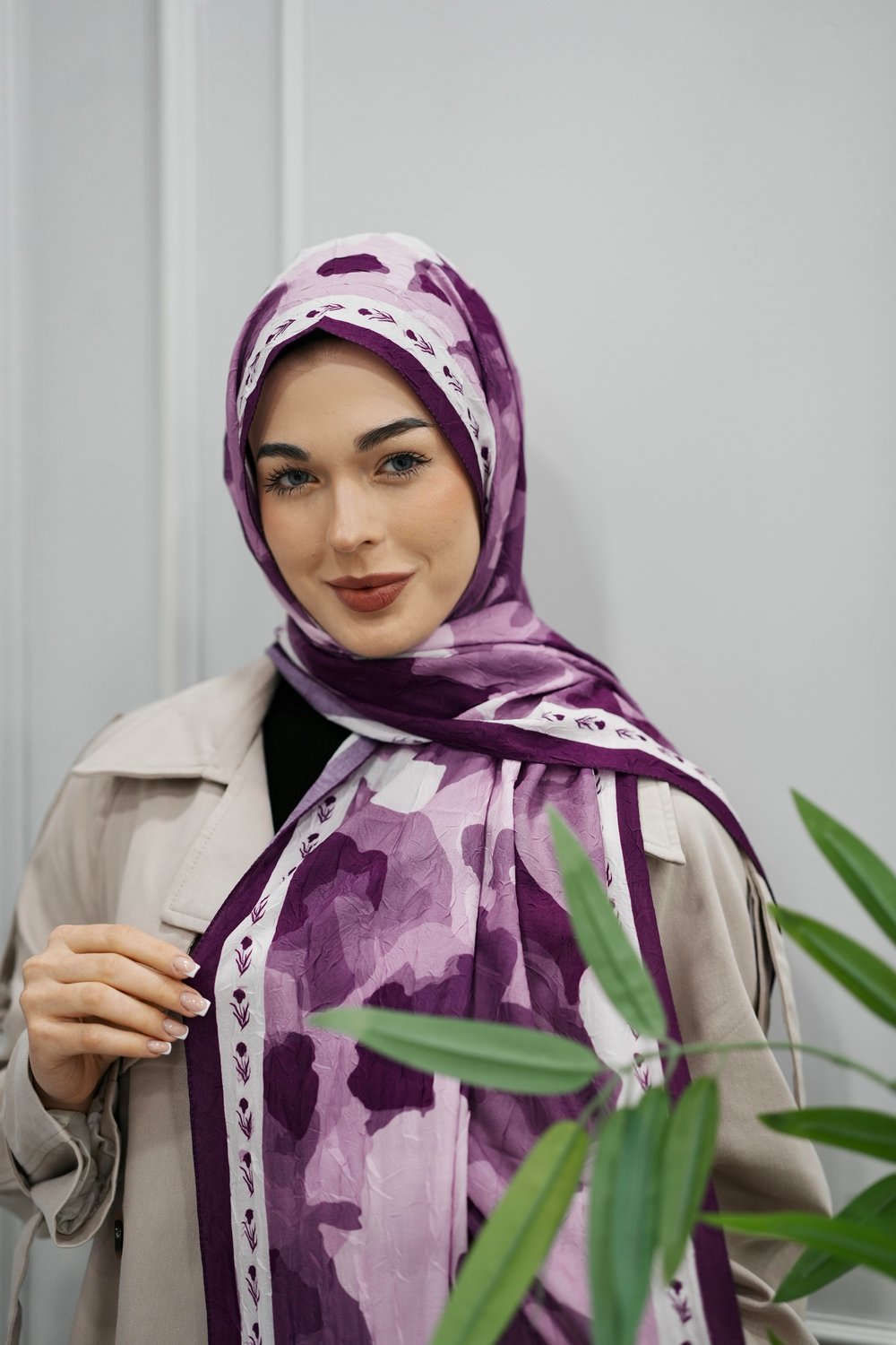 Elina Crush Şal - Purple